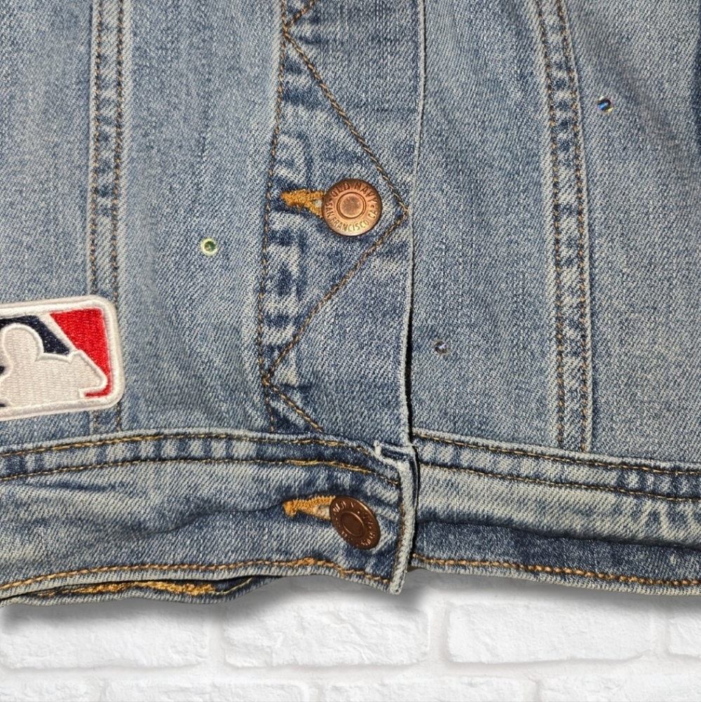 Chicago Cubs Rhinestone Crop Jacket - Picture 7 of 9